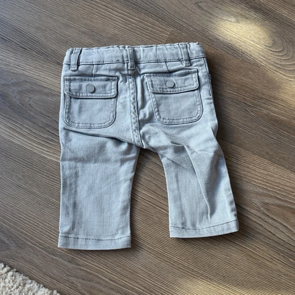 Jacadi baby grey denim jeans - 6 months